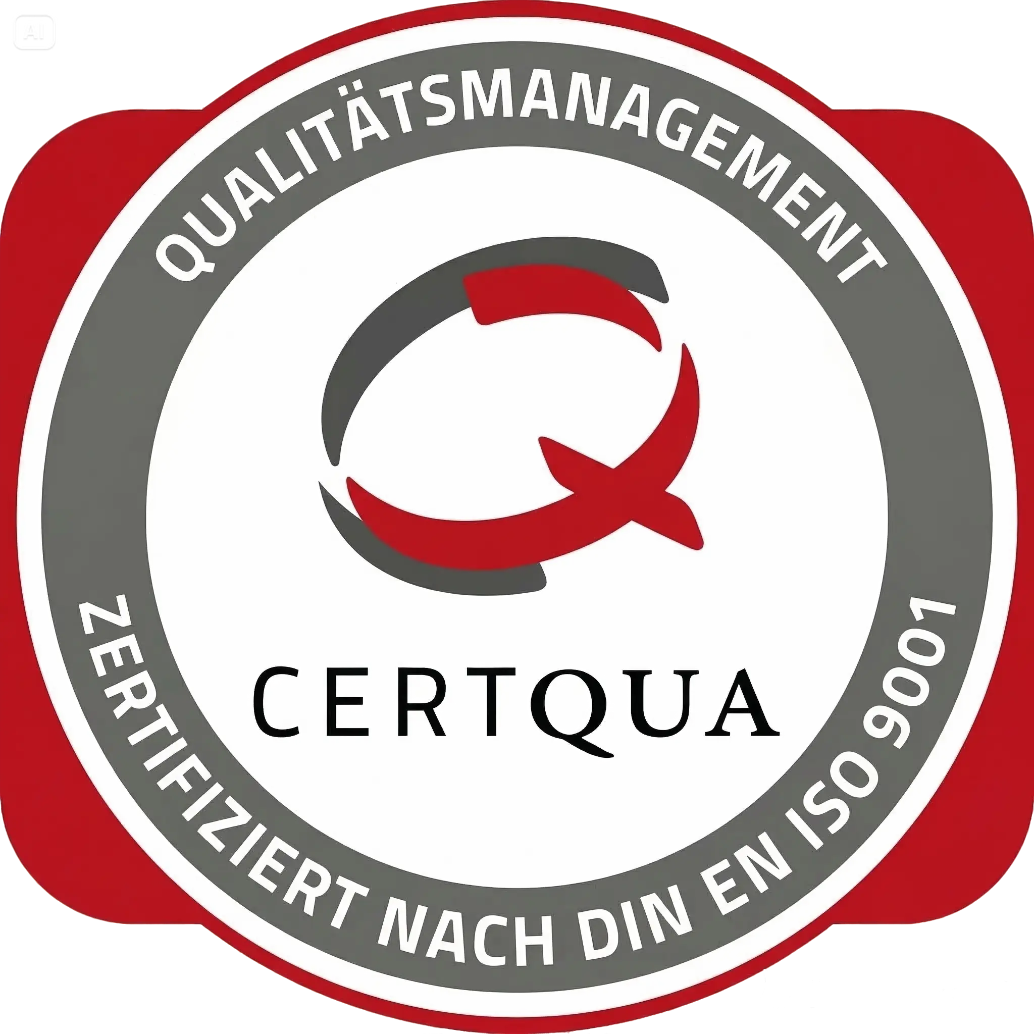 Certqua Qualitätssiegel – zertifiziert nach DIN EN ISO 9001